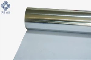 Revêtement en tissu de verre en papier d'aluminium