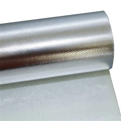Tissu de fibre de verre enduit de papier d'aluminium